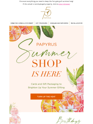 Make the Summer Shine with Papyrus