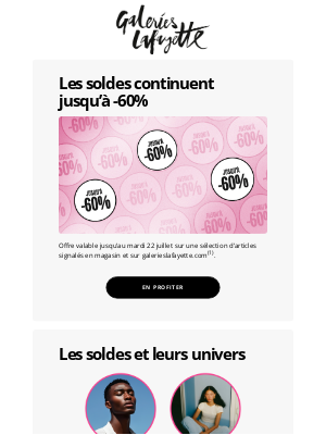 👀 Avez-vous profité des soldes jusqu’à -60% ?