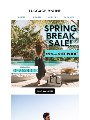LuggageOnline - Spring Break is Here!! 🌴🌊