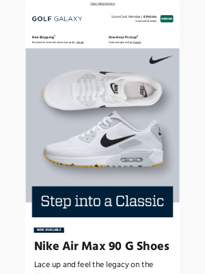 Golf Galaxy - NEW Nike Air Max 90 G shoes are out now!