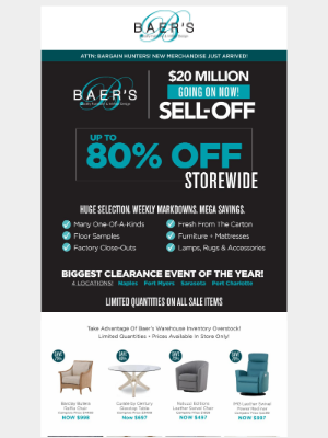Baer's Furniture - $20 Million Sell-Off 🔥 Hottest Prices In Town