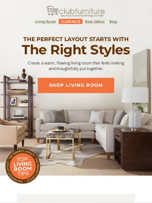 Club Furniture - Living room layouts – our top tips