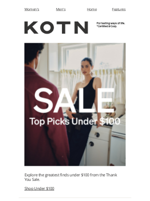 Kotn - Top Sale Picks Under $100