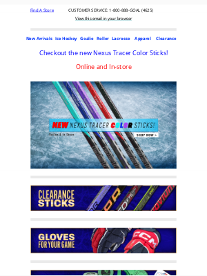Perani’s Hockey World - Checkout the new Nexus Tracer Color Sticks!