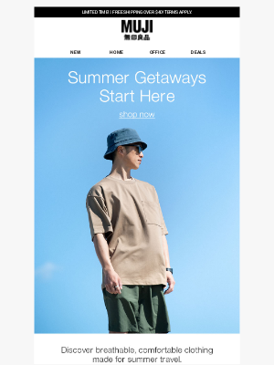 MUJI - Hot Summer Vibes, Cool Looks 😎