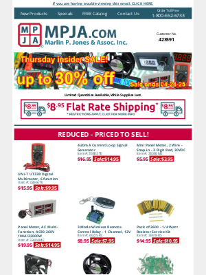 MPJA Online - 33 Items on Sale at up to 30% off!