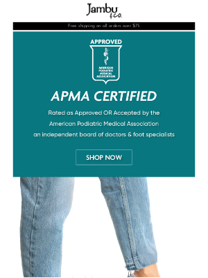Jambu footwear - Doctor Approved. Foot Approved.