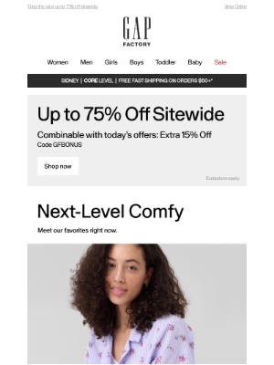 Gap Factory - Treat yourself to 100% Cotton Poplin Sets
