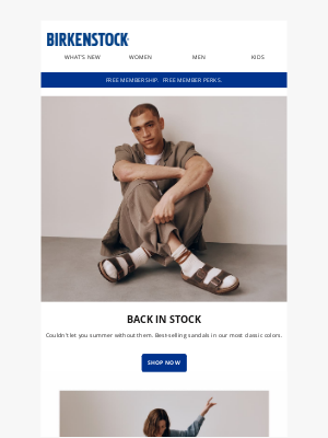 Birkenstock - Back in stock: The sandals you wanted