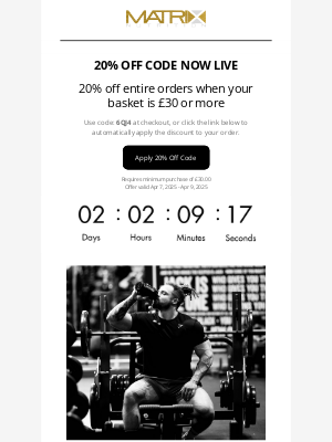 Matrix Nutrition (United Kingdom) - james, 20% Off Code Inside