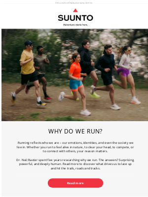 suunto - Why do we run?