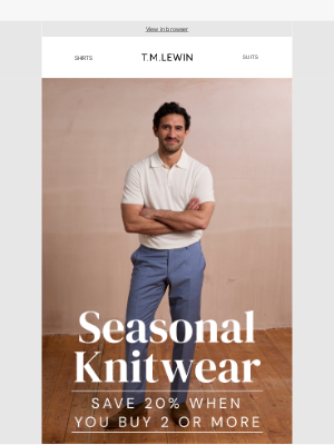 Seasonal Knitwear | Buy 2, Save 20%