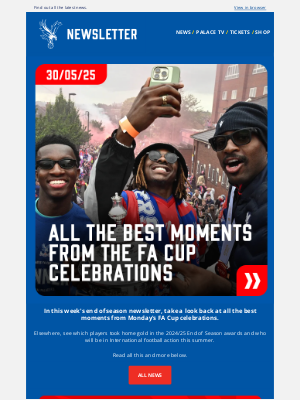 📰 Read your weekly Palace newsletter now ➡️