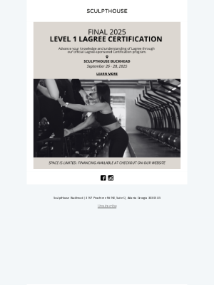 SculptHouse - Get Lagree certified at SculptHouse!
