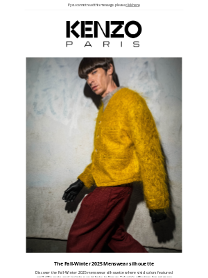 Kenzo - KENZO Menswear silhouette by NIGO