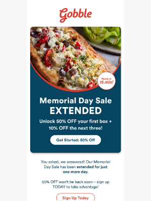 Gobble - 🔄 50% OFF: Sale Extended