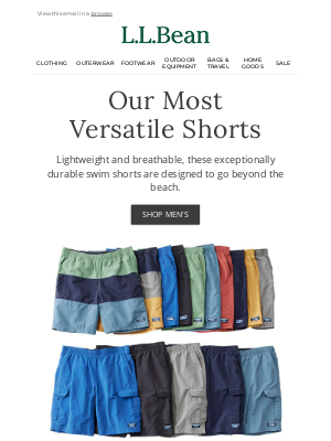 L.L.Bean - Rugged and Comfy Swim Trunks