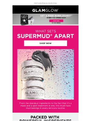 GLAMGLOW - The SUPERMUD® difference is clear.