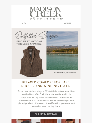 Madison Creek Outfitters - Whitefish, Montana: Style for the Journey