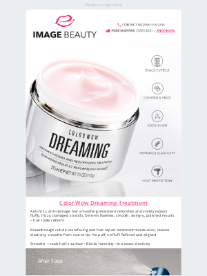 Image Beauty - Color Wow Dreaming Is Finally Here!