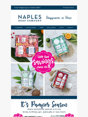 Naples Soap - Here Comes the Bride & Birthday Gifts 💝