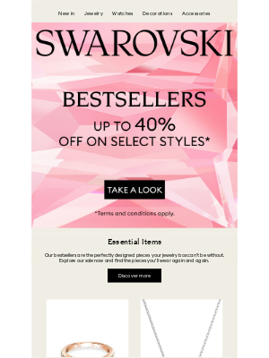 Swarovski - Our bestsellers are on sale