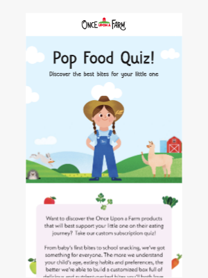 Once Upon a Farm - Discover the best bites for your little one 📦