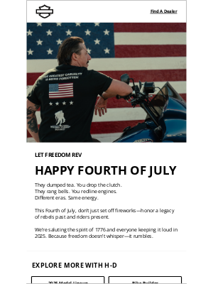 Harley-Davidson - Freedom rides on two wheels