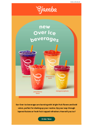 Jamba Juice - NEW Jamba Over Ice!