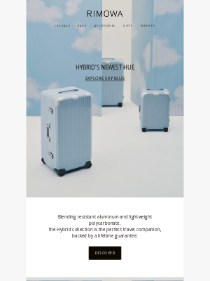 RIMOWA - New in: The Hybrid in Sky Blue