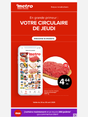 Metro (Canada) - ronaldscheers, voici votre circulaire de jeudi… en primeur!