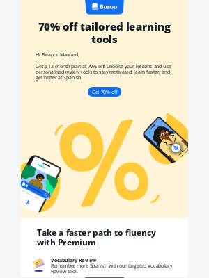 busuu - 70% off Busuu Premium 💥