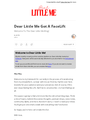 Splendies - Dear Little Me Got A FaceLift