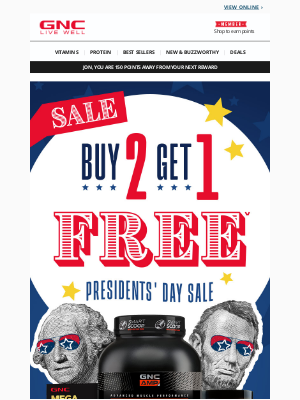 GNC - Buy 2 Get 1 FREE ENDS TODAY!