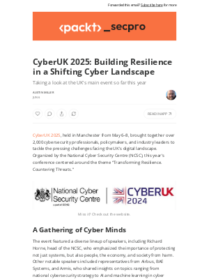 Packt - CyberUK 2025: Building Resilience in a Shifting Cyber Landscape