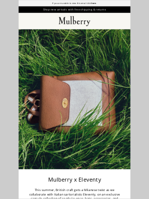 Mulberry (United Kingdom) - Introducing Mulberry x Eleventy
