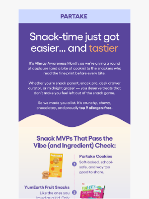 Partake Foods - No nuts, no dairy, no FOMO. 💛