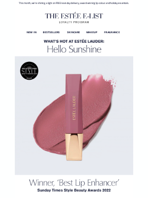 Estee Lauder (UK) -  James, Your Summer E-List Edit Is Here! ☀️