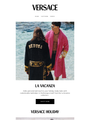 Versace - Vacanza Vibes: Baroque Bathrobes