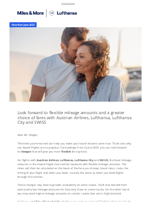 Lufthansa - Exciting changes to your Award Flights from June 2025 ✈️