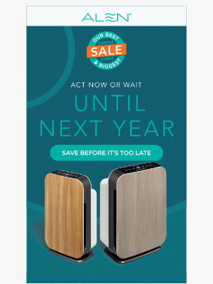 Alen - Last Day to Save on Clean Air Goodness