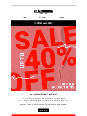 Up & Running (United Kingdom) - Deals this good won’t last much longer – shop now!
