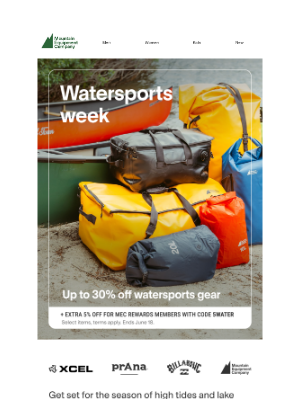 MEC (Canada) - Deals on camp and watersports gear on now