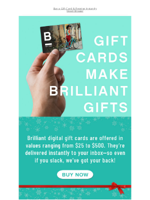 Brilliant Bicycles - Gift Cards Make Brilliant Gifts! 🎁