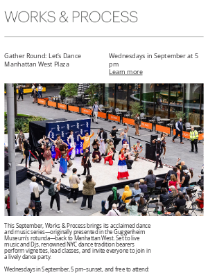 Guggenheim Museum - Gather round: let's dance!