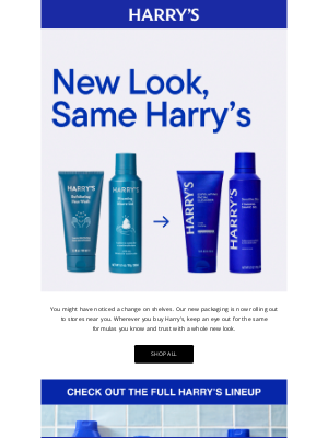 Harry's - Harry’s has a fresh look in stores