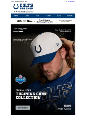Indianapolis Colts - Now Available! The Official Gear Of Training Camp