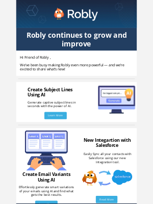 Robly Email Marketing - ✨ Big news: Robly just got even better       ﻿