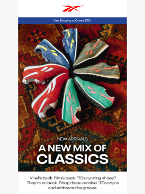 Reebok - Classics With An Eclectic ‘70s Edge