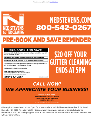 Ned Stevens Gutter Cleaning Email Marketing Strategy Mailcharts